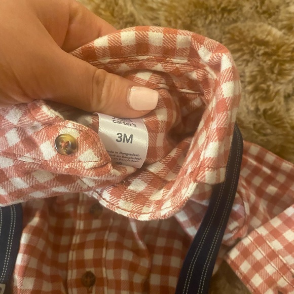 NWT Carter’s Just One You plaid flannel and jeans outfit boys 3 months - Picture 3 of 5